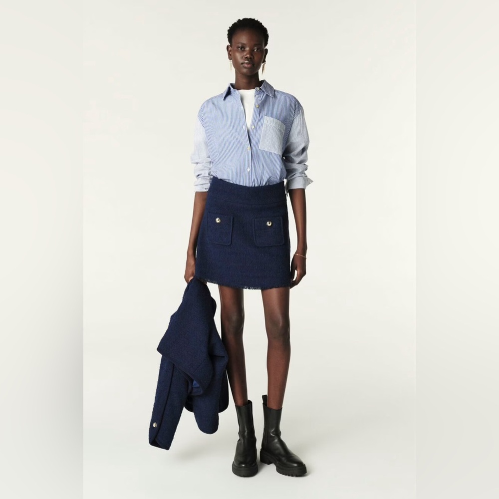 J.Crew Women’s Patch-pocket mini skirt in tweed
